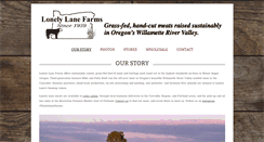 Desktop Screenshot of lonelylanefarms.com