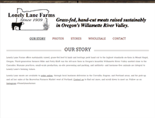 Tablet Screenshot of lonelylanefarms.com